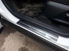 LIDER  Накладки на пороги  Toyota RAV4 XA50 Тойота Рав4 ХА50 2018-2024г 4 шт нержавейка   