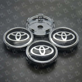 Колпачок ступицы Toyota 60/57 черный TechLine КиК Слик NZDK 001