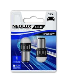 Neolux  светодиодная P21W 5W 12V 6000K 2шт АКЦИЯ  