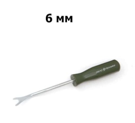 Дело Техники Съемник пистонов клипс обшивки салона изогнутый 6мм