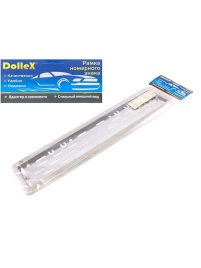 Dollex  рамка номерного знака нержавейка хром   