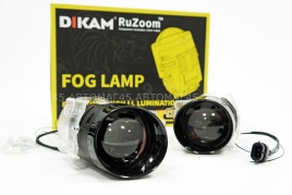Ruzoom S12 Фары противотуманные 1 линза Toyota/Lexus ближний/дальний LED 80W 7500LM 2шт гарант 6 мес