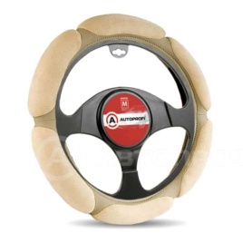 Autoprofi  оплетка руля спонж бежевый 6 лепестков размер М SP-5026 BE  