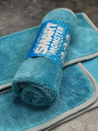 Smart monster микрофибровое полотенце для сушки кузова голубой 50*60см 1шт   