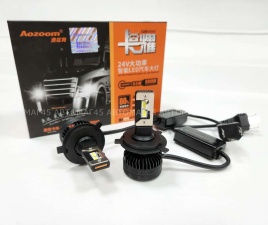 AOZOOM лампы LED 2шт H4 24В 55W 5500K 6000Lm  с обманкой гарантия 6мес   