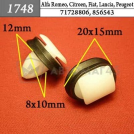 1748 Клипса пистон для Alfa Romeo Citroen Fiat Lancia Peugeot 