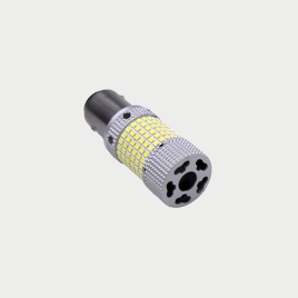 C2R  лампа светодиодная сверхяркая P21/5W 150SMD с охлаждением c цоколем 6000K 850Lm 2 конт бел 1шт