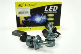 Ruzoom T2  светодиодные лампы LED 2шт H4 10-16В 45W 6000K 5000Lm гарантия 6мес   