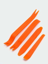 Набор  инструментов для снятия обшивки и клипс средней жесткости 4 предмета S289   