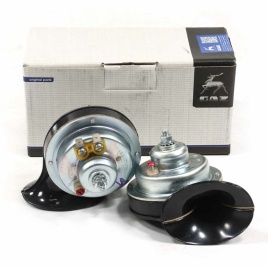 Оригинал звуковой сигнал Волга высокий низкий тон 105-118Дб 12В Лысковский 3авод 2шт   