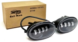 SALMAN  Фары п/туманные Honda Хонда LED 50W 4800LM 6000K 2шт гарантия 6 мес