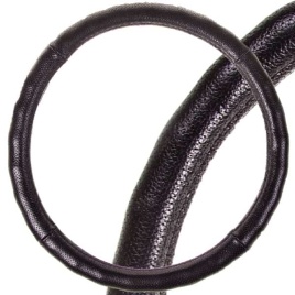 Skyway  оплетка руля кожа черная с перфорацией Real-4 размер M   