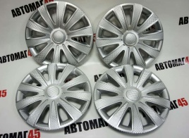 Star  колпаки R13 серебро Карат комплект   