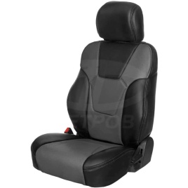 R.SPORT PLUS чехлы универсальные экокожа черно-серый комплект   