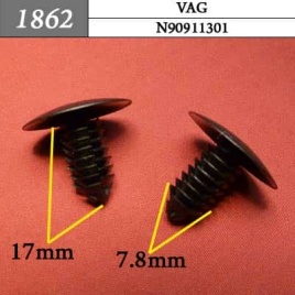 1862 Клипса пистон для Audi Seat Skoda Volkswagen