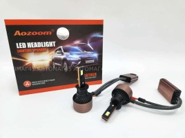 AOZOOM лампы LED 2шт H1 12В 55W 5500K 6000Lm  с обманкой гарантия 6мес   