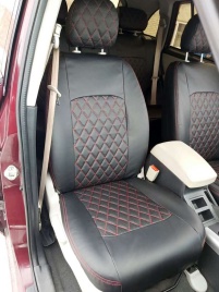 Авточехлы  Lifan Лифан X-60 2012-2022г экокожа черный ромб   