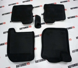 BORATEX  коврики в салон 3D EVA ЭВА Lada XRAY без органайзера черные рисунок ромб комплект 5шт   