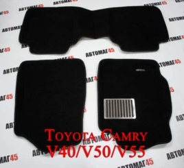 Euromat  коврики в салон 3D ворс Toyota Camry  V40 06-11г V50 V55 11-18г комплект черный   