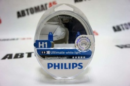 Philips  лампа H1 Diamond Vision 12V 51W 5000K ярко-белый 1шт   