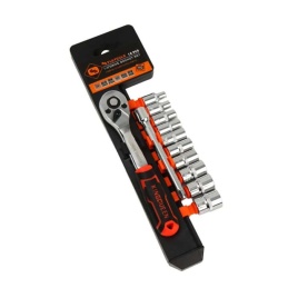 Kingqueen набор трещотка 1/4 72 зуба с шестигранными головками 12шт  