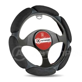 Autoprofi  оплетка руля спонж черный размер 6 лепестков L SP-5026   