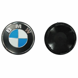 Колпачок ступицы BMW 62/56 КИК(Рапид) со стикером синий 