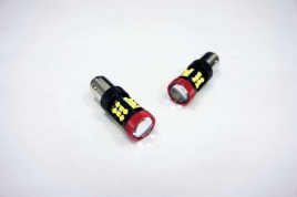 C2R  лампа светодиодная P21/5W T25/5 30 SMD c цоколем 5000K 380Lm двухконтактная белая 2шт АКЦИЯ