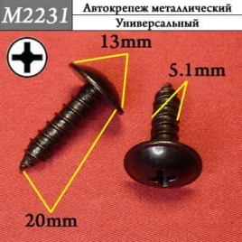 М2231 Автокрепеж металлический 
