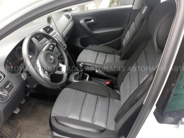 Авточехлы  Skoda Rapid с 2012г 2/3 Volkswagen Polo лифтбэк с 2020г жаккард черно-серый Ижевск   