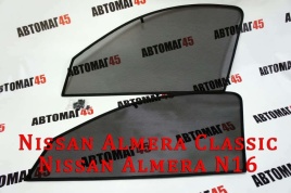 TLT  каркасные шторки на магнитах Nissan Almera Classic 06-13 Almera N16 передн 2шт стантдарт 10%