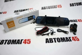 Intego VX-410MR  видеорегистратор в зеркале заднего вида две камеры HD30к/сек угол 120 гарант 12мес