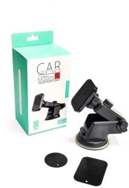 KPR держатель телефона на лобовое стекло магнитный телескопический черный   