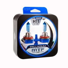 MTF  лампа H11 Palladium 12V 55W 5500K ярко-белый 2шт   