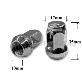 T0525 Гайка колесная иномарки М12*1,25*35 кл.17 конус закр. CH H-1976