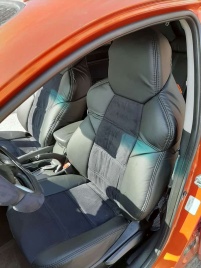 Экстрим  чехлы универсальные экокожа черная алькантара серая комплект   