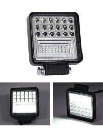 C2R Светодиодная фара дальний свет вспышка ФСО 10-30V чипы SMD 126Вт 1шт гарантия 1мес G0022-25MM   