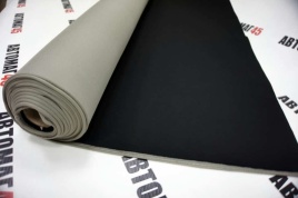 Материал потолочный на поролоне сетка черный 2мм 1м х1,8м Турция шаг 0,5метра  