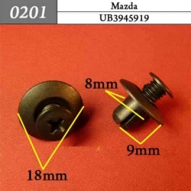 0201 Клипса пистон для Mazda 