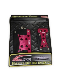 Накладки на педали Автомат черно-красные