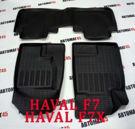 Rezkon коврики в салон Haval F7 1пок 2018-2024г Haval F7X с 2019г комплект 4шт