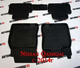 Коврики  в салон Nissan Qashqai с 2015г комплект 4шт   