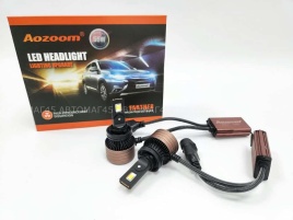 AOZOOM лампы LED 2шт H11 H8 H9 12В 55W 5500K 6000Lm  с обманкой гарантия 6мес   