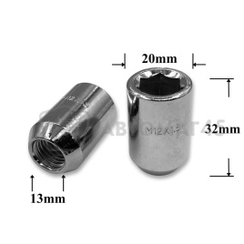 T0520 Гайка колесная иномарки М12*1,5*32 под ключ-адаптер шестигранник CH H-98-0117