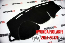 Накидка на панель Hyundai Solaris Хендай Солярис 2011-2017г карпет  АКЦИЯ