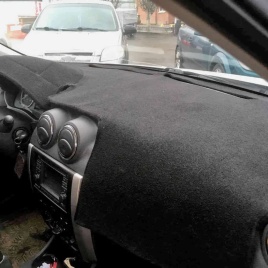 Накидка на панель Nissan Almera G15 Ниссан Альмера 2012-2019 карпет 