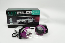 TGOR EK18 светодиодные Би-Led линзы 3.0" 12V 70/80W 6000K 8000Lm 2 чипа 2шт гарантия 12 месяцев   