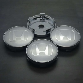 Колпачок ступицы Honda 60/57 серебро TechLine КиК Слик NZDK 020