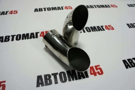 Насадка  на глушитель нержавеющая сталь скошенная ZQX-934