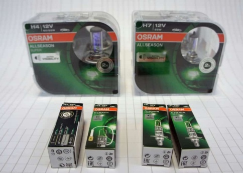 Osram  лампа H1 Allseason super +30% 12V 55W    фото 6